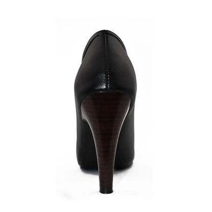 Ankle with Boots Women's Heeled Two-Tone Bow-Embellished