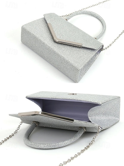 Strap Chain Glitter Evening – Bag with Women's Clutch