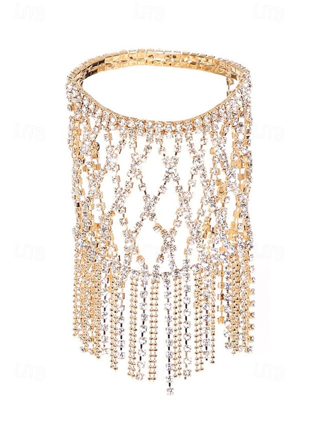– Chain Women's Bracelet Crystal Hand Rhinestone Luxury