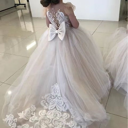 Party Girls' Communion Dress Flower Girl First