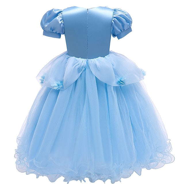 Dress Flower Princess Cinderella Movie Girl Girls'