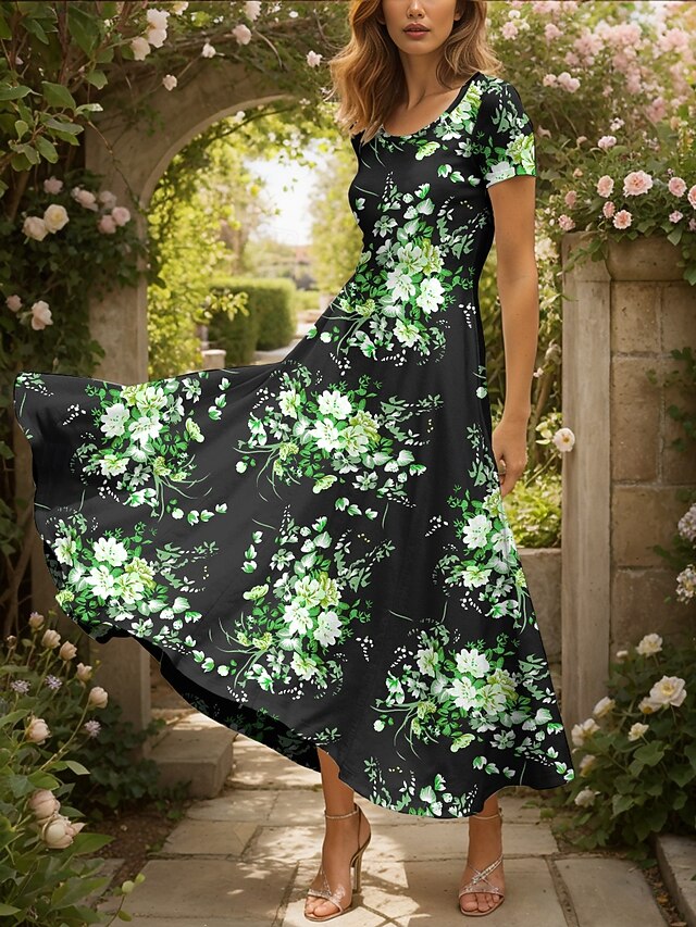 Women's Maxi Dress Knit Dress Casual Dress A Line Dress