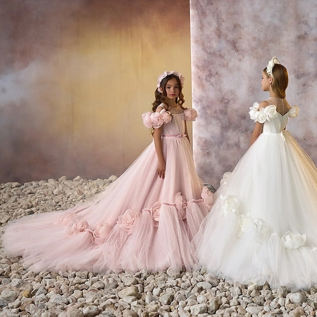 Flower First Dress Communion Girls' Party Girl