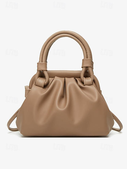 Elegant with Closure Handbag Cream Women's – Drawstring
