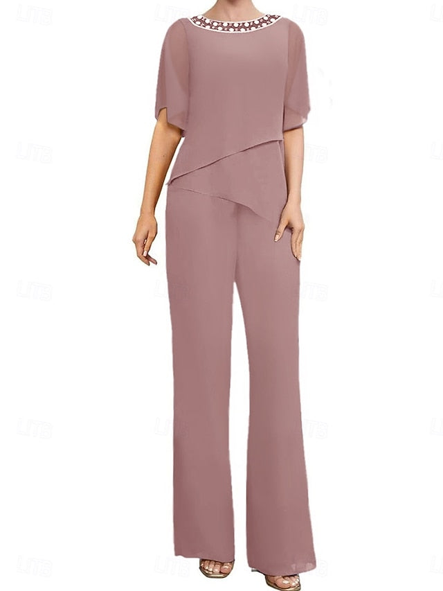 Pantsuit Elegant Wedding of the Dress Mother Guest Bride Simple