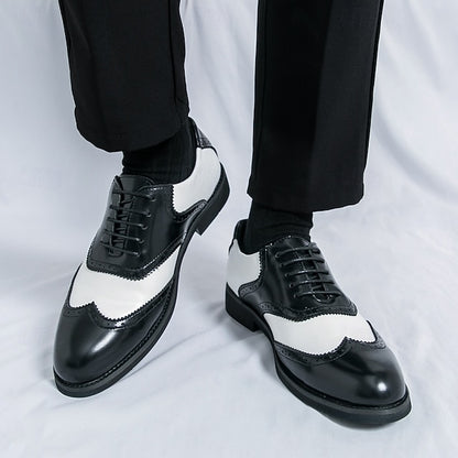 Wingtip Shoes Two-Tone White Brogue Oxford Men's and in