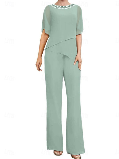Pantsuit Elegant Wedding of the Dress Mother Guest Bride Simple