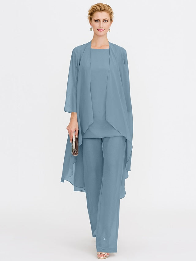 Beach of 3 Wedding Piece Bride the Mother Pantsuit