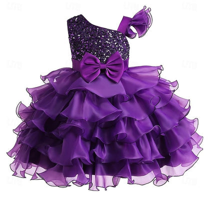 Party Pageant Ball Wedding Kids Girls Dress Flower Gown Ruffle