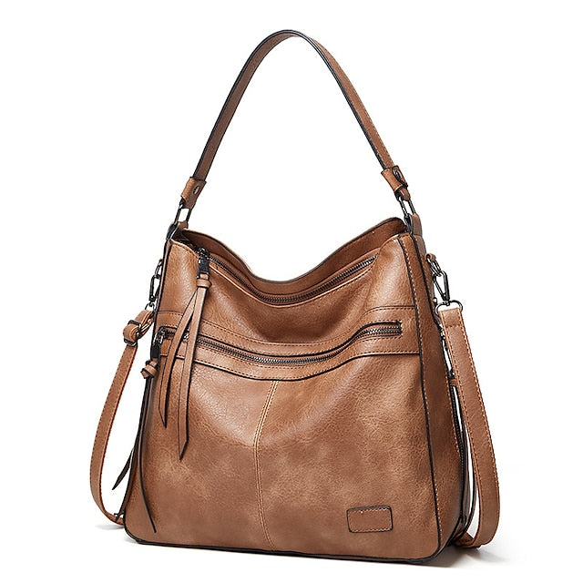 Tasche PU Crossbody Damen Leder Schulter Hobo Tote