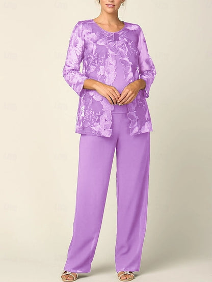 Crew Bride 3 of Dress the Pantsuit Neck Elegant Mother Piece