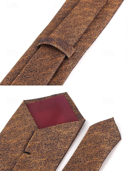 Men's – Polyester Herringbone Tie Stylish Christmas