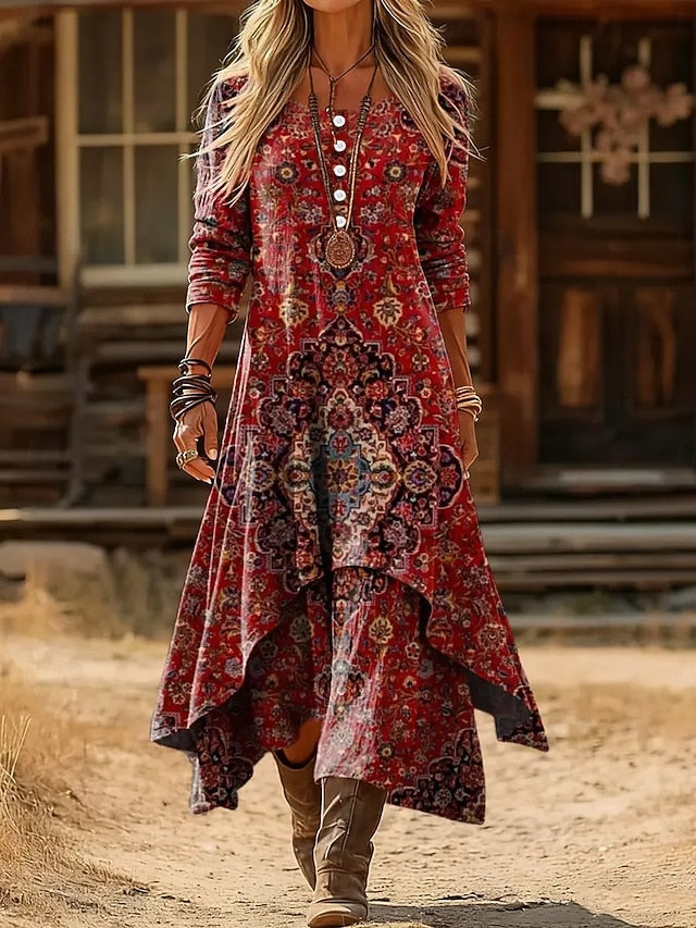 Women's Midi Dress Shift Dress Casual Daily Holiday Regular