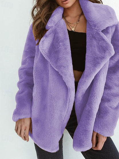 Faux Women's Teddy Coat Comfortable Fur Warm Furs