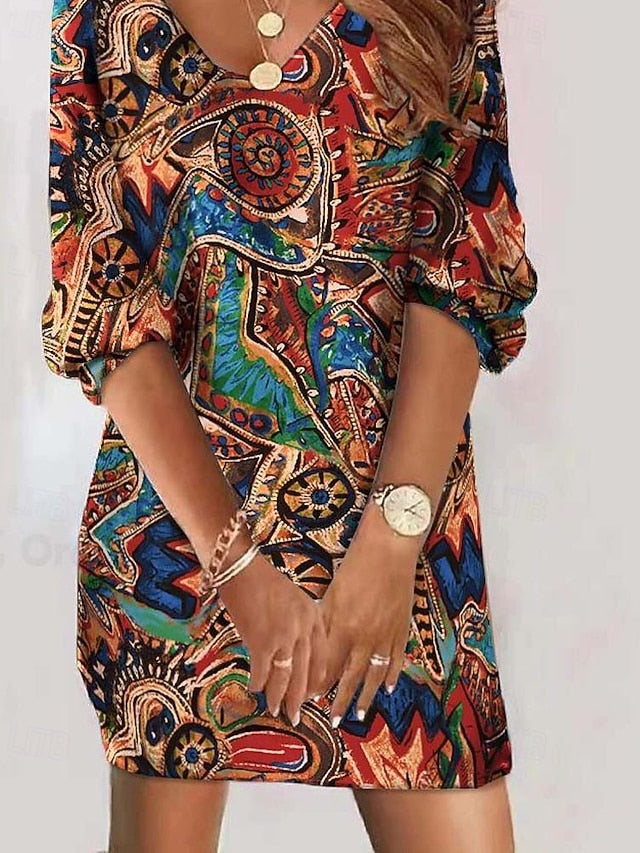 Women's Mini Dress Sheath Dress Shift Dress Party Casual