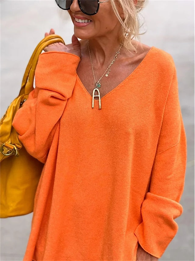 Women's Tunic Oversized Sweatshirt Pullover Sports Basic