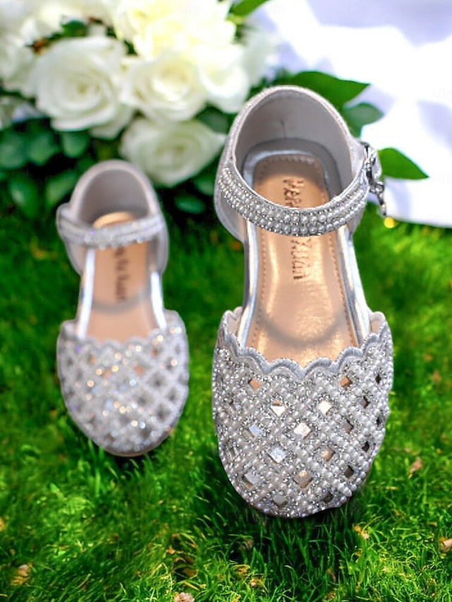 Rhinestone �?Shoes Jane Girls' Sparkly Scalloped Mary