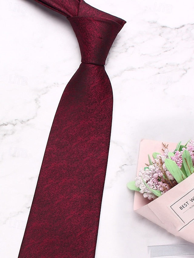 Men's – Polyester Herringbone Tie Stylish Christmas