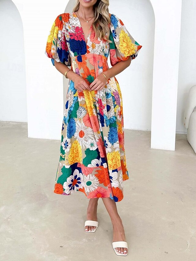 Women's Maxi Dress A Line Dress Casual Outdoor Going out