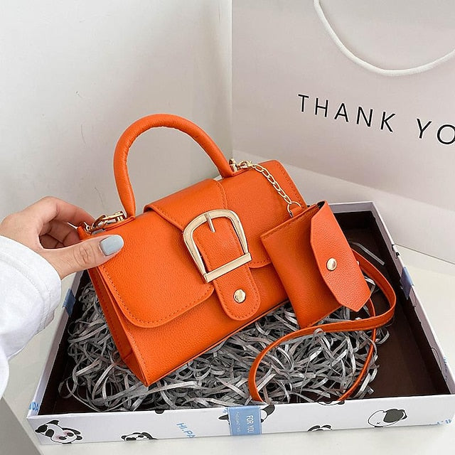 Durable PU Handbag Leather Women's Crossbody Bag Daily
