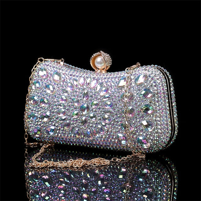 Women's Evening Luxury – Multicolor Clutch Crystal