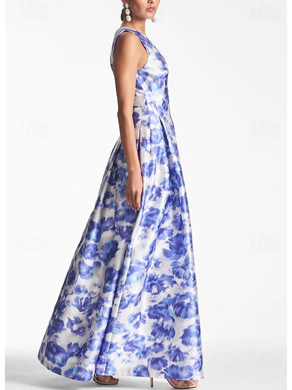 Formal Evening Dress Gown Wedding A-Line High Beach Split
