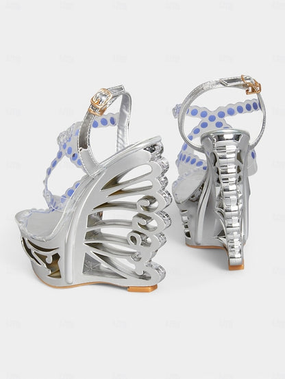for – Rhinestone Sandals Women Silver Stiletto Dance Elegant