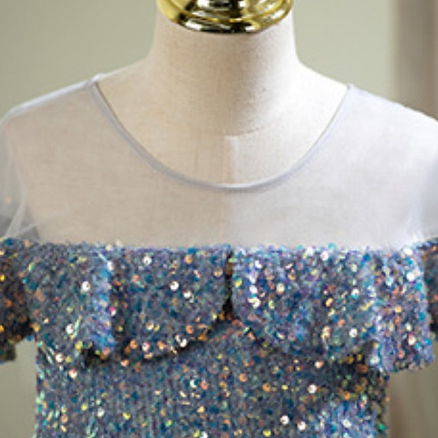 Girl Party Flower Dress Girls' Evening Gown