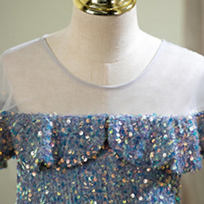 Girl Party Flower Dress Girls' Evening Gown