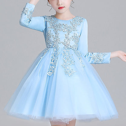 Girls' Girl Flower Princess Party Dress
