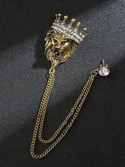 Brooch Deer Men's Lapel Pin Christmas with