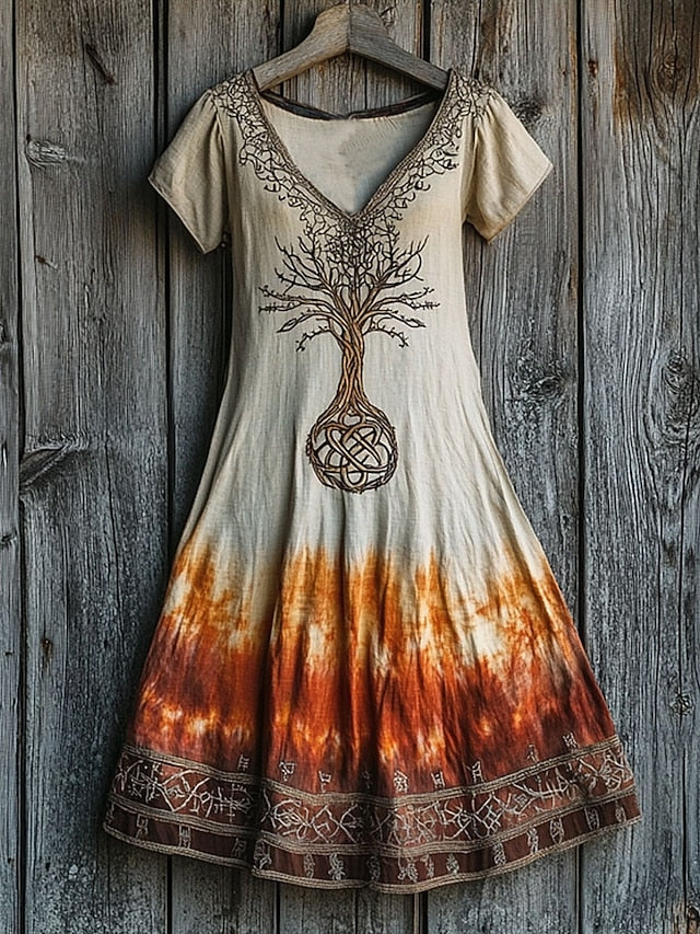 Music Festival Women's Midi Dress Casual Dress T Shirt