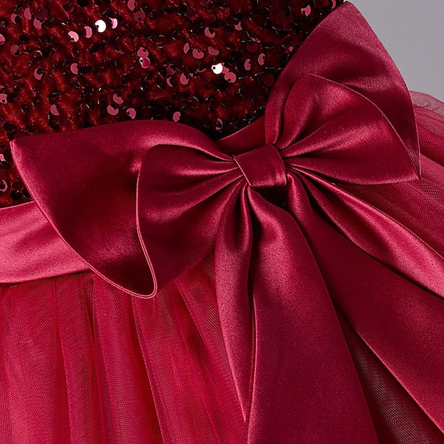 Dress Kids Festival Girls' Sleeveless Sequin Party Wedding