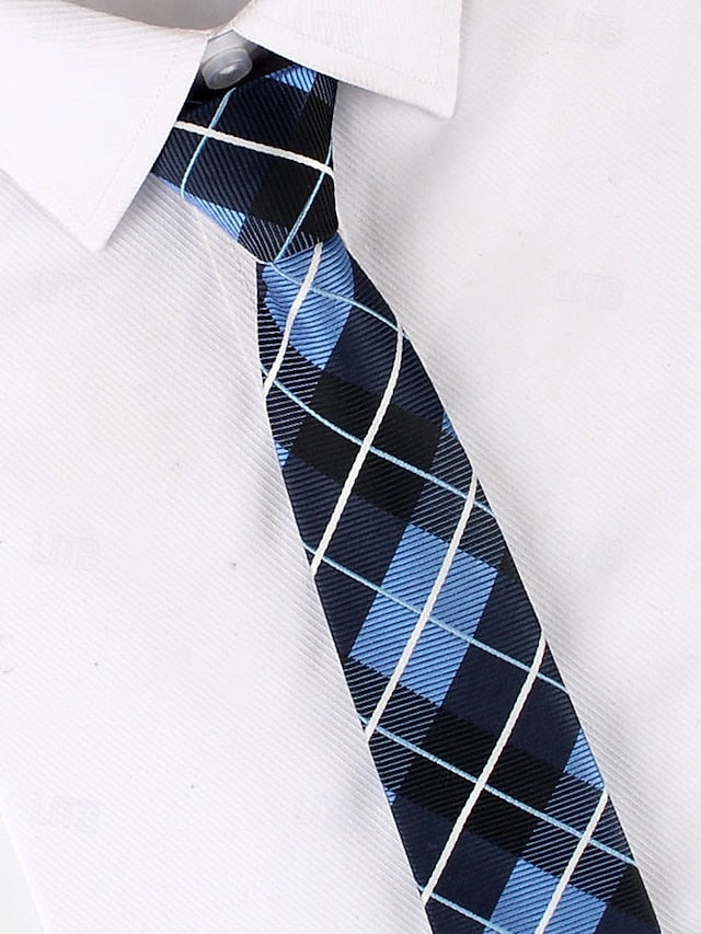 and Stripes Classic Men's Narrow Zip - Ties Pre-Tied