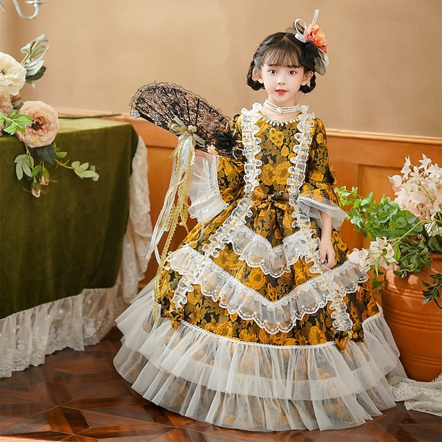 Rococo Dress Masquerade Party Gothic Costume Vintage Inspired