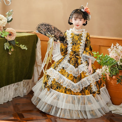 Rococo Dress Masquerade Party Gothic Costume Vintage Inspired