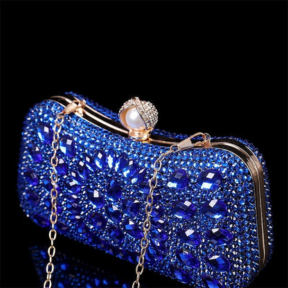 Women's Evening Luxury – Multicolor Clutch Crystal