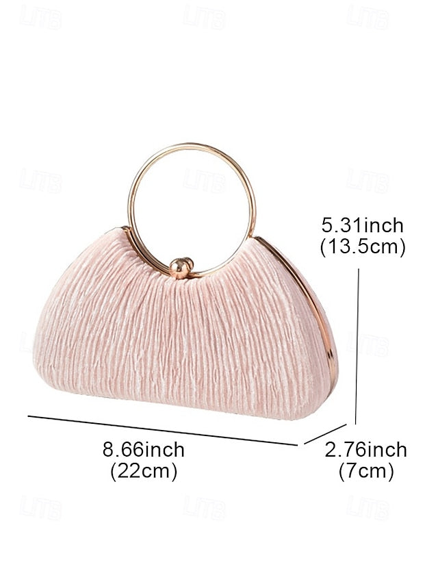 Red – Elegant Handbag Women's Christmas Velvet Party