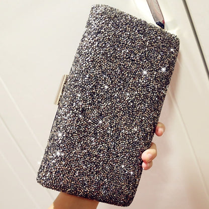 Women's Clutch Glitter Silver