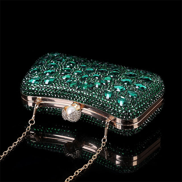 Women's Evening Luxury – Multicolor Clutch Crystal