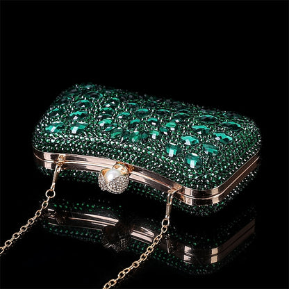 Women's Evening Luxury – Multicolor Clutch Crystal