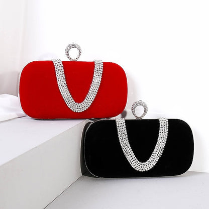 Bag Evening Wristlet Velvet Clutch Bags Women's