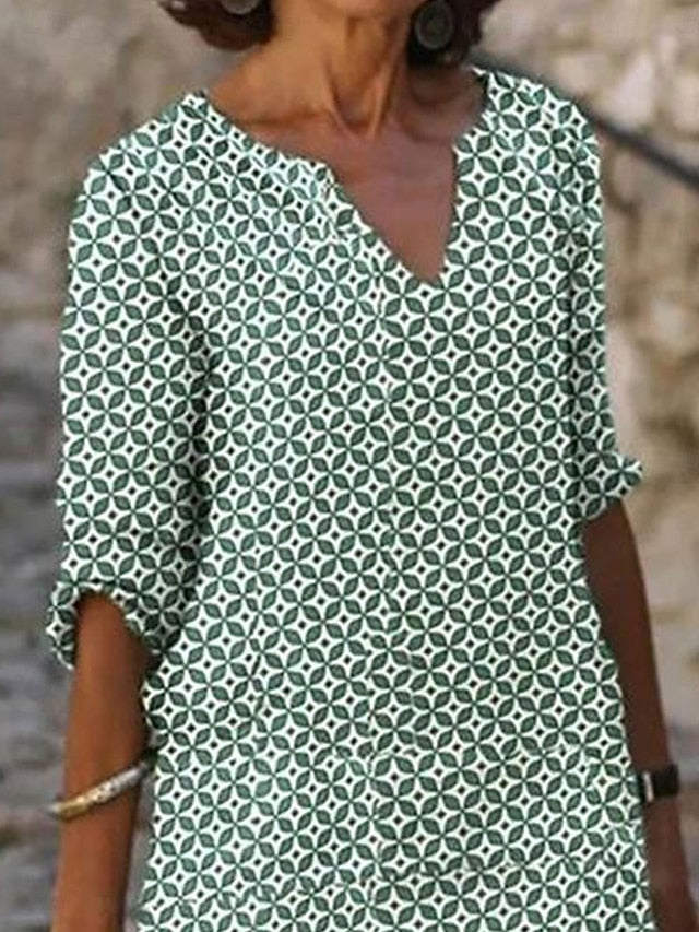 Women's Mini Dress Faux Cotton Linen Casual Dress Elegant