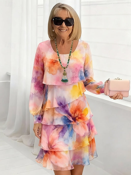 Women's Mini Dress Casual Dress Chiffon Dress Shift Dress