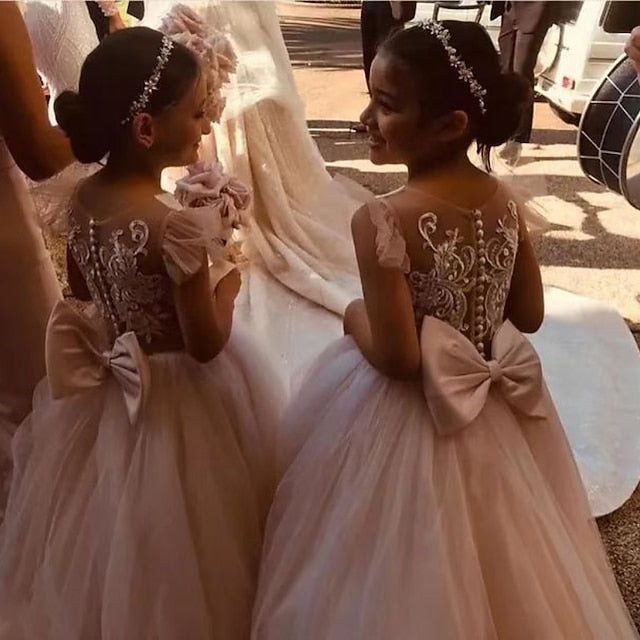 Party Girls' Communion Dress Flower Girl First