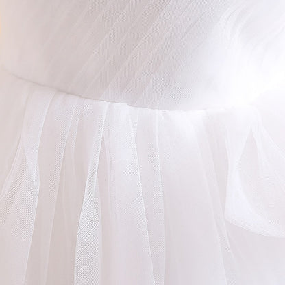 Sleeveless Formal Party Solid Girls' Kids Dress Color