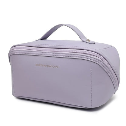 Sac à main de voyage en cuir PU pour femme, sac de maquillage et de cosmétiques