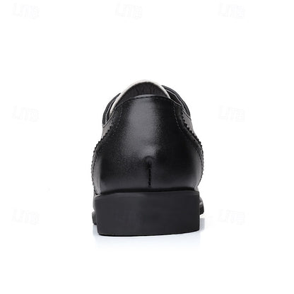 Dress Oxford Shoes with Black and White Men's Brogue