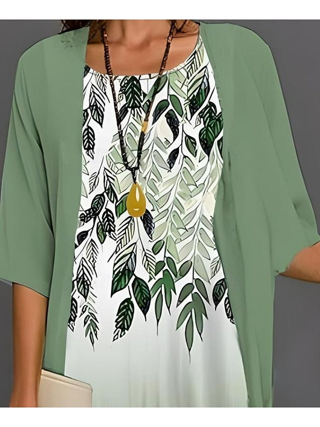 Women's Graduation Dress Midi Dress Chiffon Dress Shift