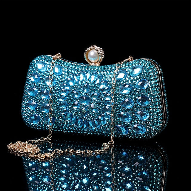 Women's Evening Luxury – Multicolor Clutch Crystal